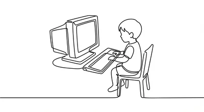 Illustration for My First Computer