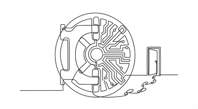 Illustration for The Quantum Computing Threat to Crypto Is Overblown