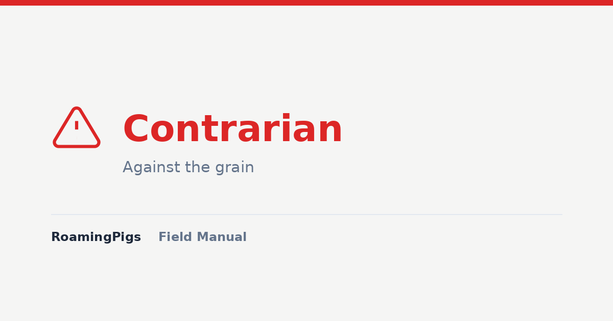 Contrarian