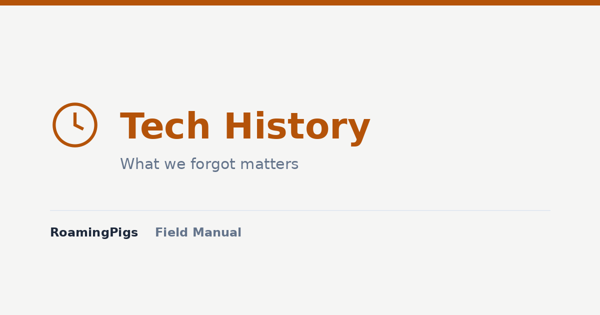 Tech History